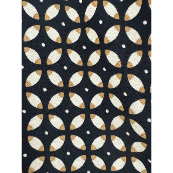 Tommy Hilfiger Black Beige Geometric Print Dress Size 14 Summer‎ Office Career - Picture 7 of 12